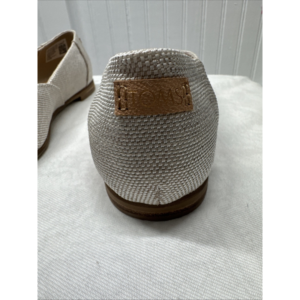Toms Loafer Women's Flat Beige SlipOns 8W Work Church Everyday Office New No Box - Picture 9 of 16